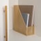 Martha Stewart Ryder Gold Mesh Metal Single Slot Magazine File Holder, Desktop Organizer, 9.75 x 3.75 x 11.5 HH-OHD06-GLD-MS - alternate 1